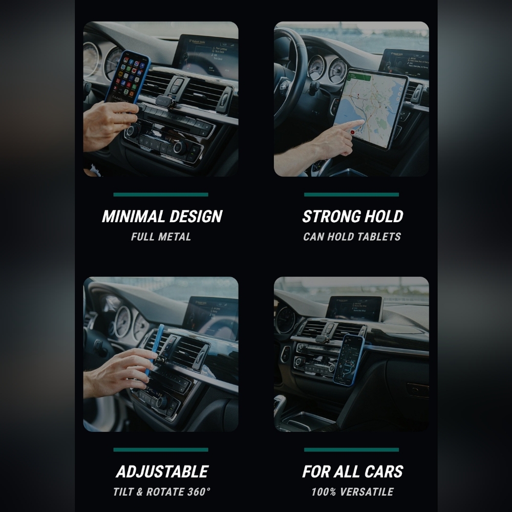 CARMOUNT - Magnetic Phone Mount - 360⁰ Rotation - Picture 8 of 10
